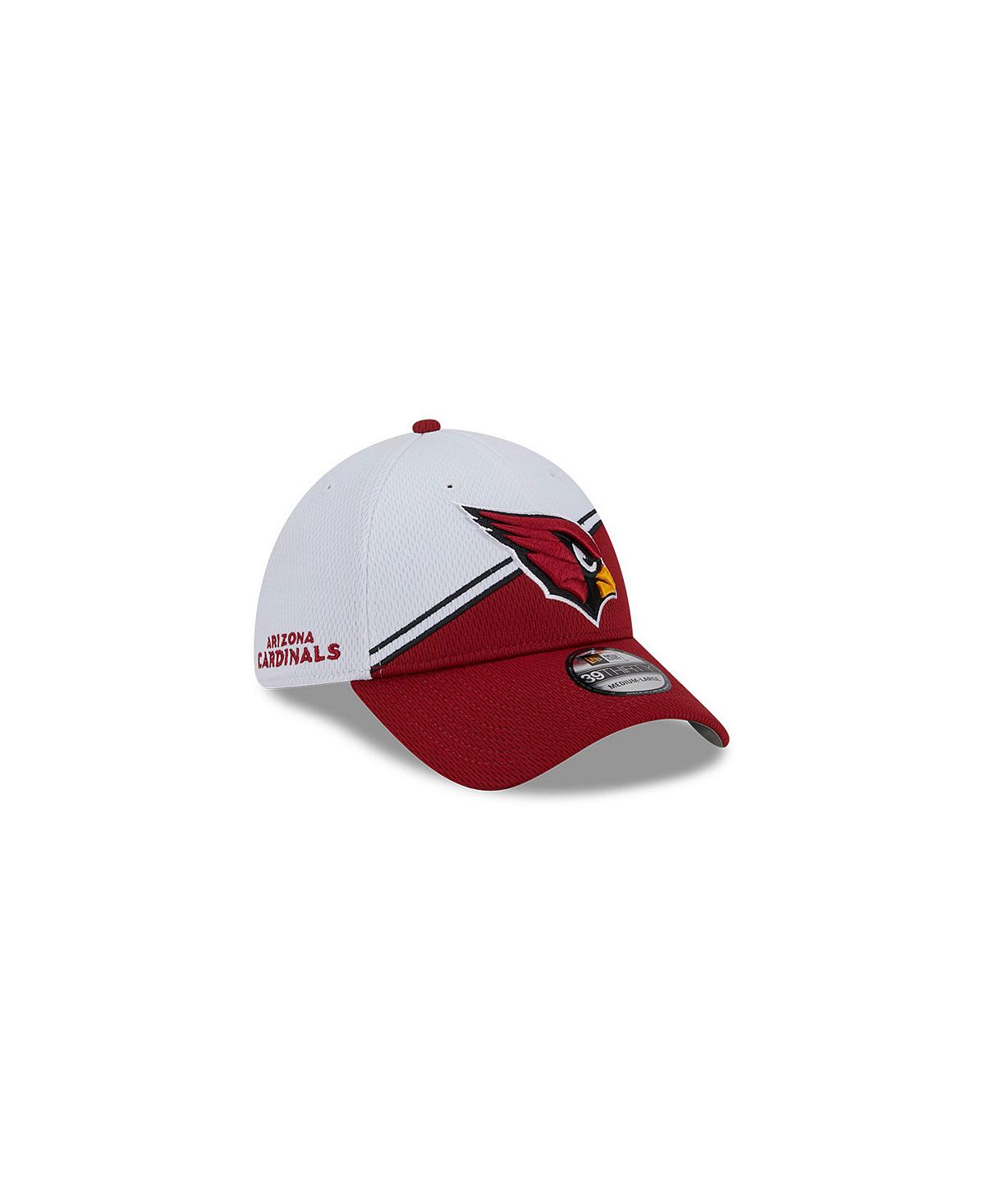 Мужская белая кепка Cardinal Arizona Cardinals 2023 NFL Sideline 39THIRTY Flex Hat New Era