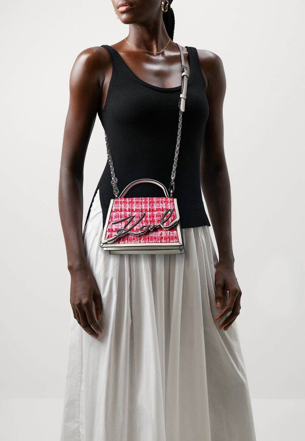 

Сумка через плечо SIGNATURE KARL LAGERFELD, цвет red/multi-coloured