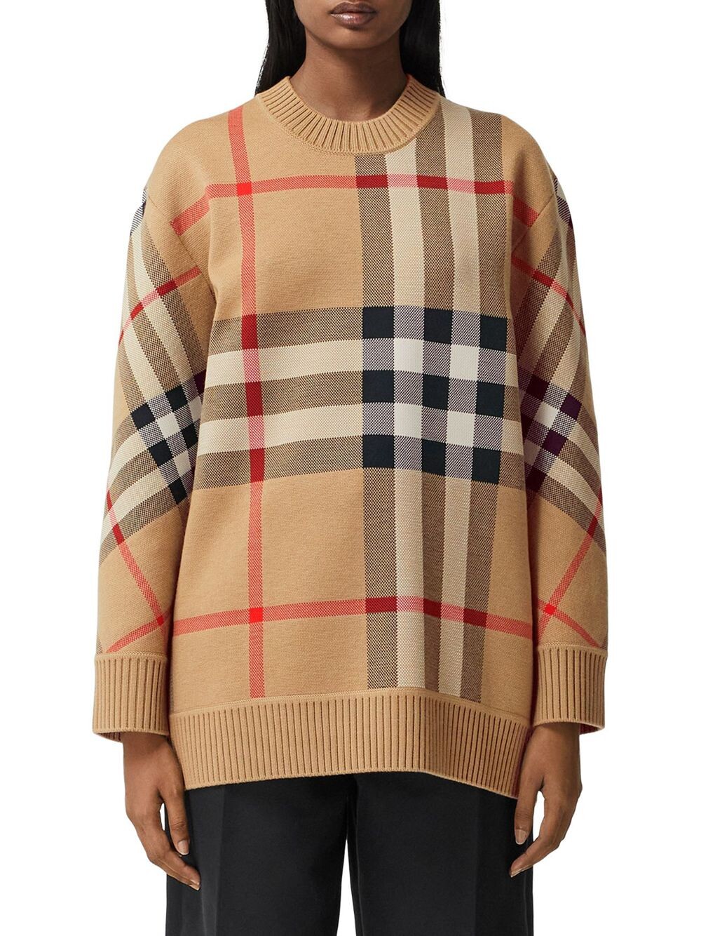 

Кали Шерстяной Свитер Burberry, бежевый