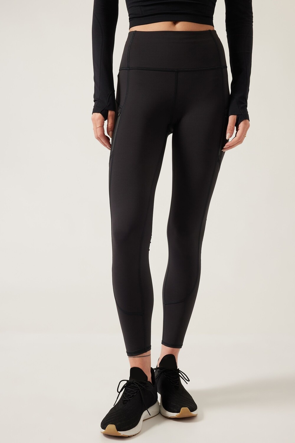 

Ренье леггинсы Athleta, черный