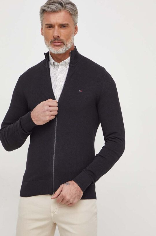 

Хлопковый кардиган Tommy Hilfiger, черный