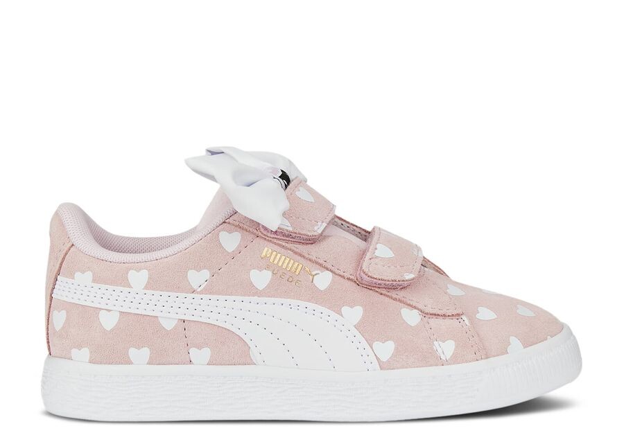 

Кроссовки Puma Suede Classic Re-Bow Little Kid 'Hearts - Island Pink', розовый