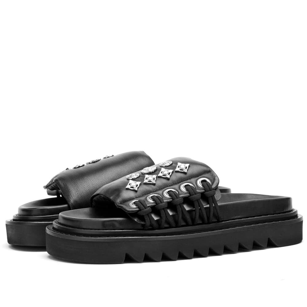

Сандалии Toga Pulla Leather Lace Slider Sandal