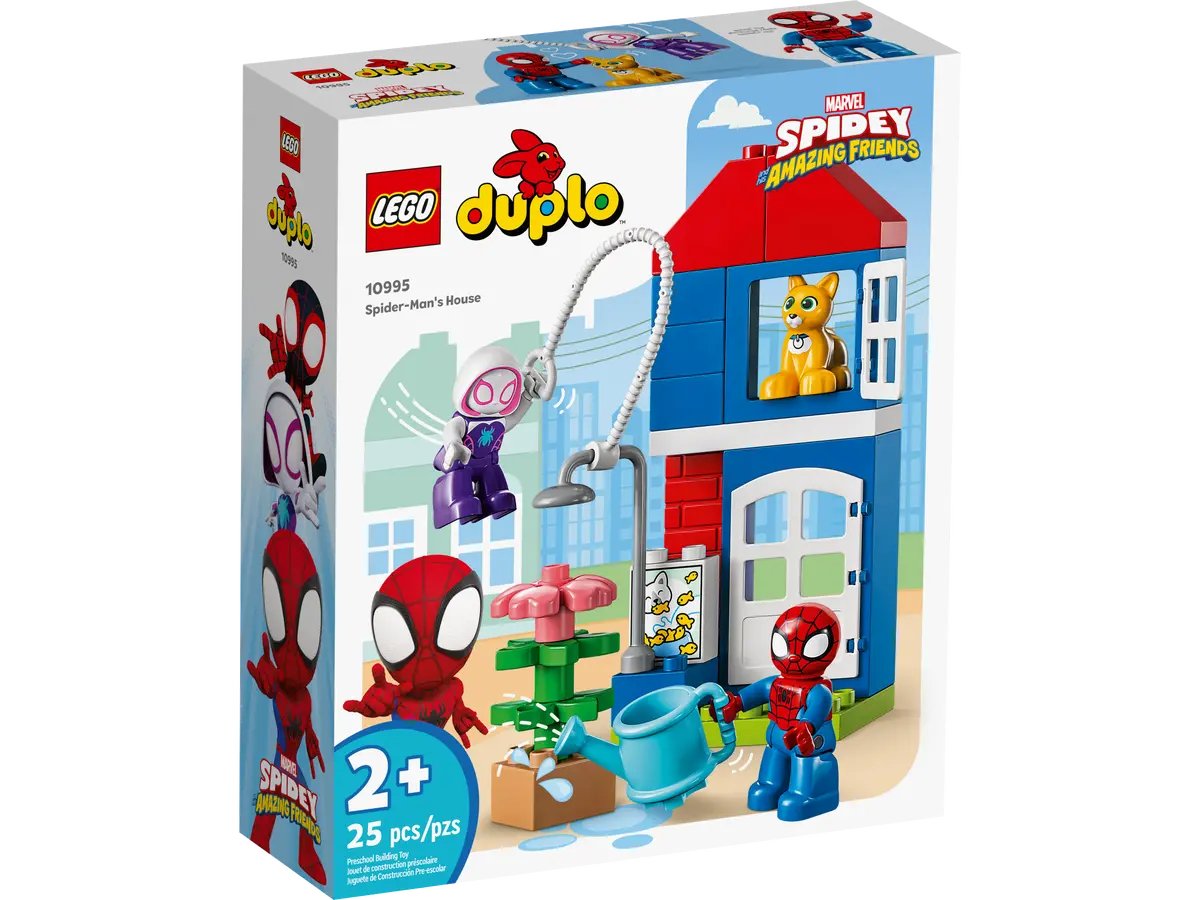 Конструктор Lego Duplo Spider-Man's House 10995, 25 деталей лонгслив 3pommes 10995 синий 11 12