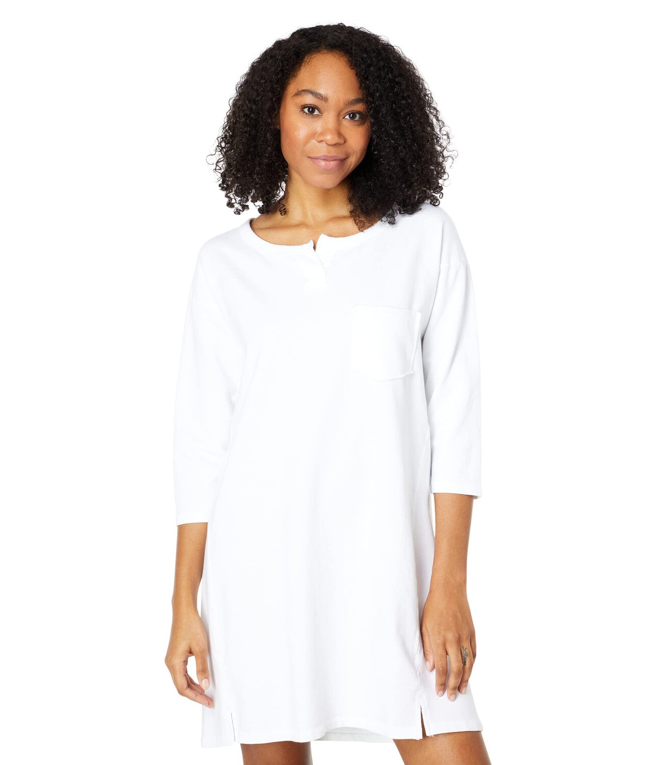 

Платье Mod-o-doc, Lightweight French Terry 3/4 Sleeve Pocket Dress