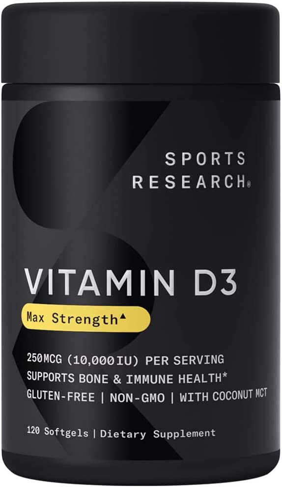 

Витамин Д3 Sports Research, 250 мкг
