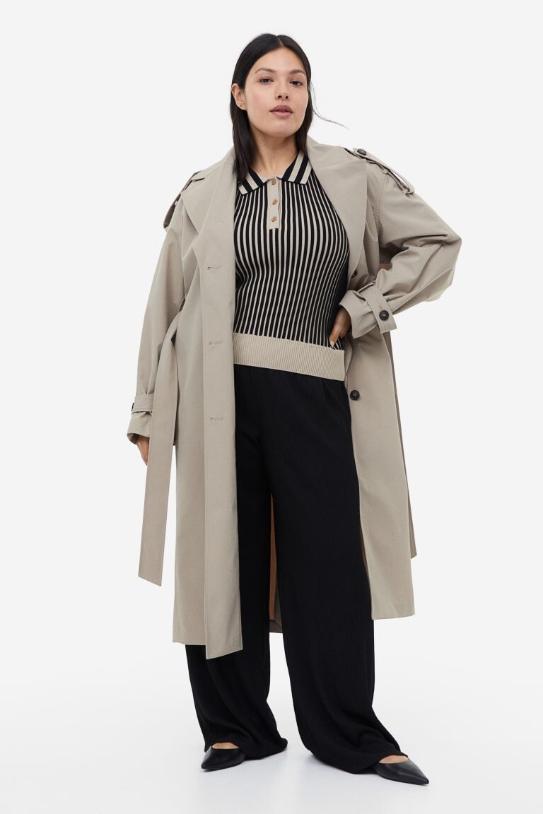 

Свободные брюки из джерси H&M, черный