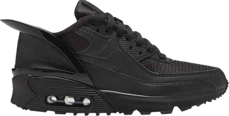 Nike Air Max 90 FlyEase GS Triple Black