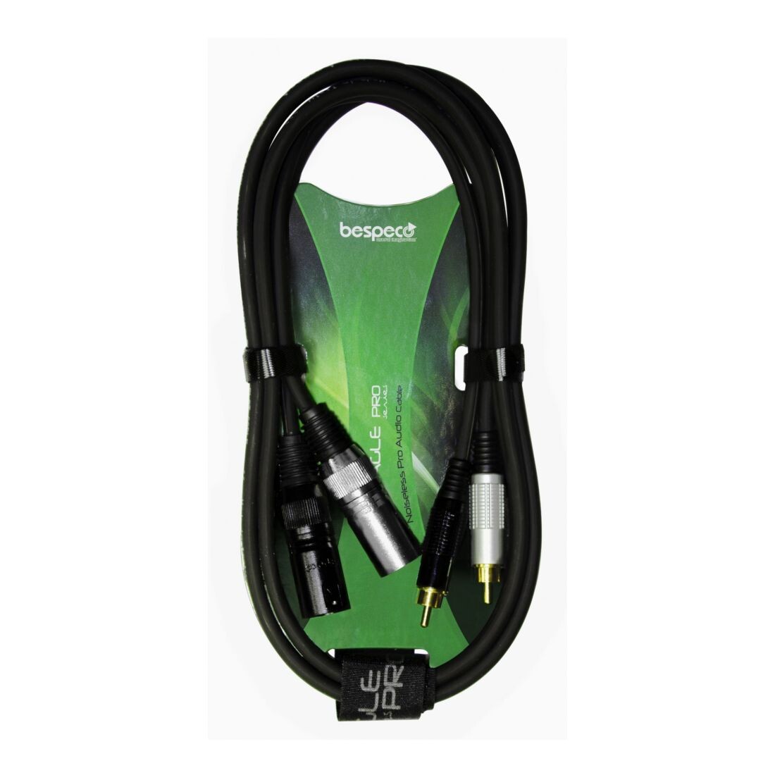 

Аудиокабель Bespeco Eay2X2R300 2Rca-M 2XLr-M 3м, черный