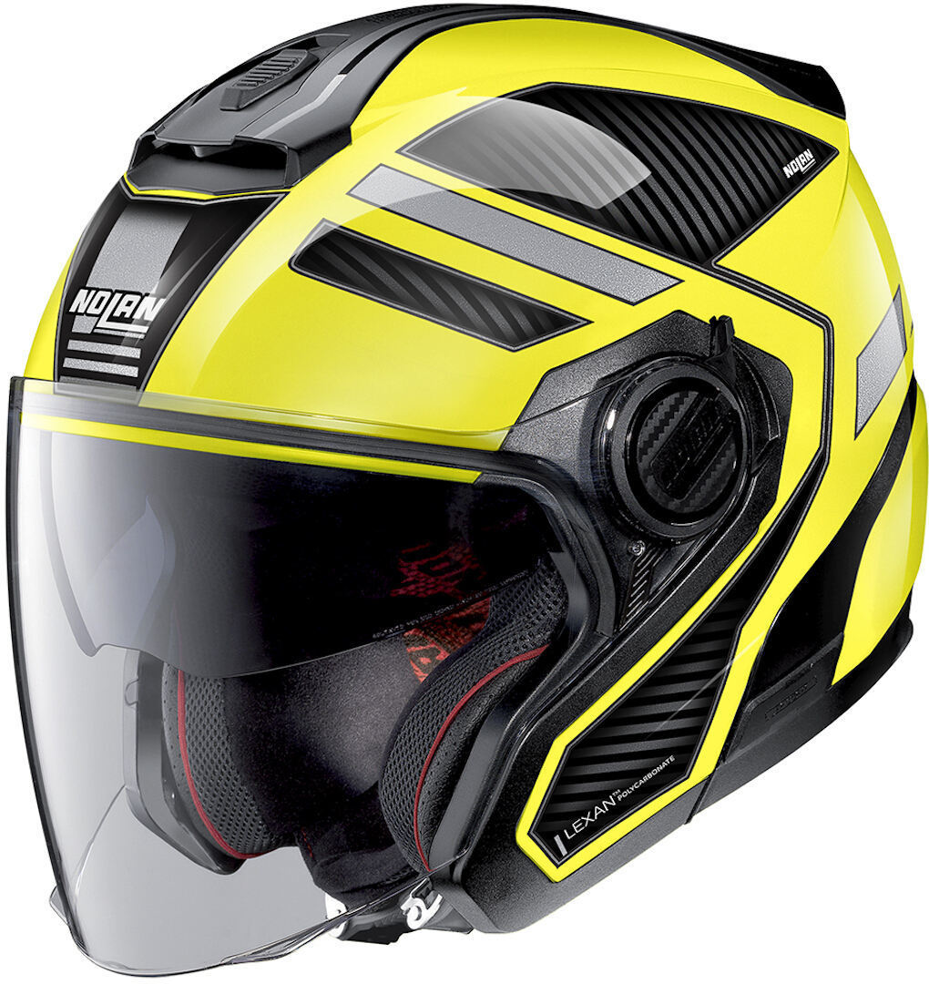 Шлем Nolan N40-5 Beltway N-Com реактивный, желтый/черный шлем momo minimomo реактивный черный желтый серый