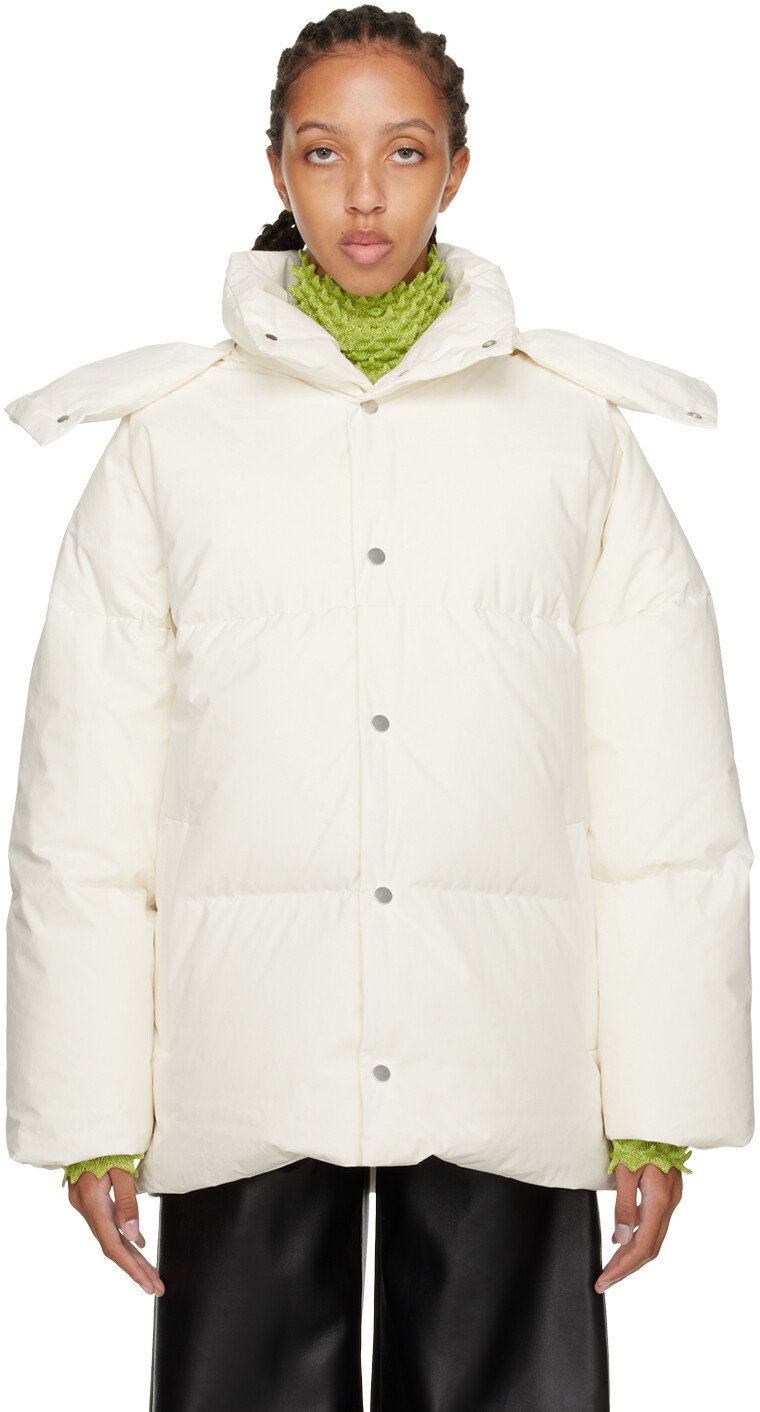 

Пуховик Off-White Bottega Veneta, Белый