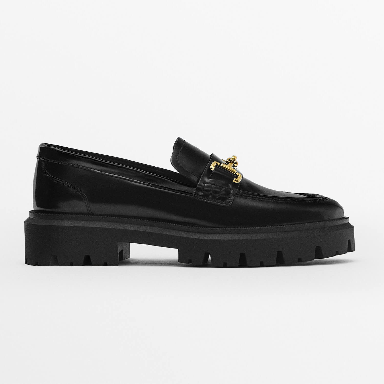 

Лоферы Massimo Dutti Super Track, черный