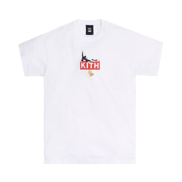 

Футболка Kith x Looney Tunes Classic Logo Tee 'White', белый
