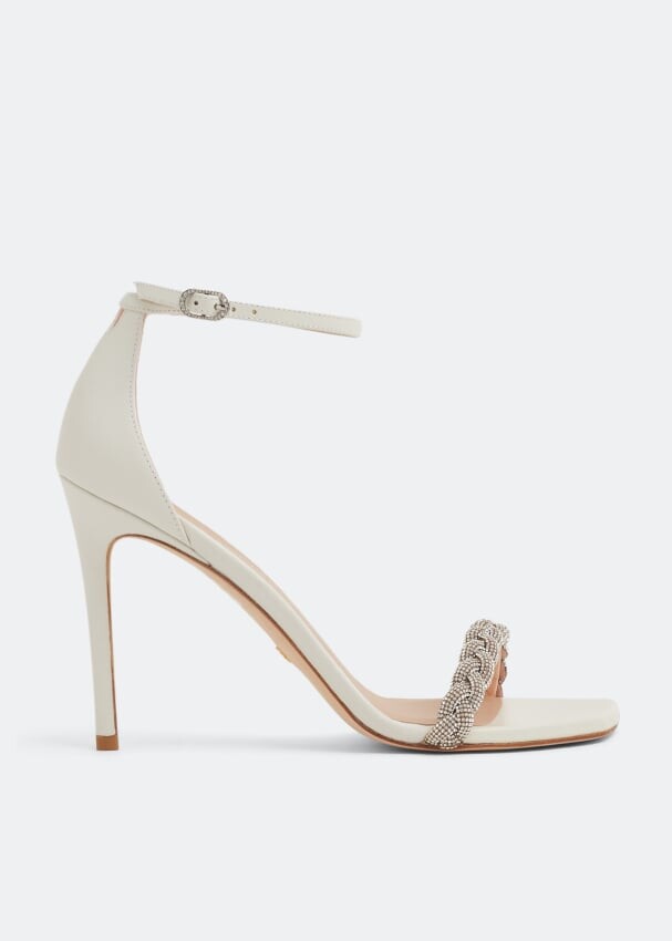 

Сандалии STUART WEITZMAN Nudistcurve Highshine sandals, белый