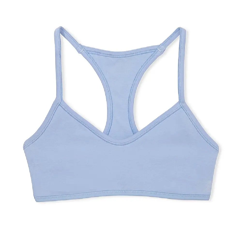 

Бюстгальтер Victoria's Secret Pink Base Cotton Racerback, голубой