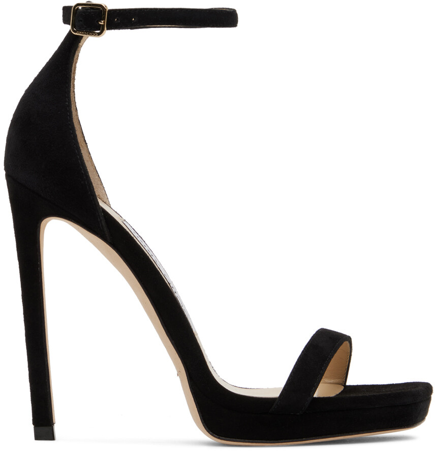 

Черные босоножки на каблуке Alva 120 Jimmy Choo, Белый, Черные босоножки на каблуке Alva 120 Jimmy Choo