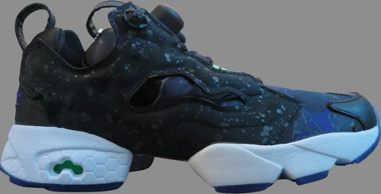 

Кроссовки atmos x instapump fury 'black purple' Reebok, черный