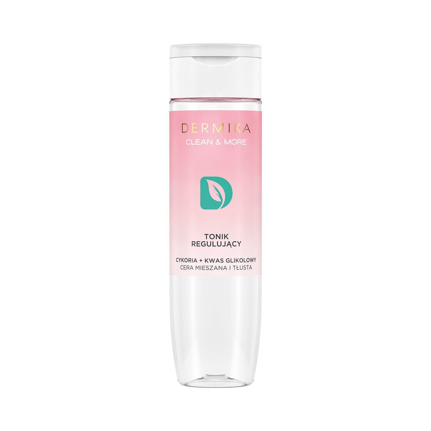 

Dermika Clean & More регулирующий тоник для комбинированной и жирной кожи Цикорий и гликолевая кислота 200мл