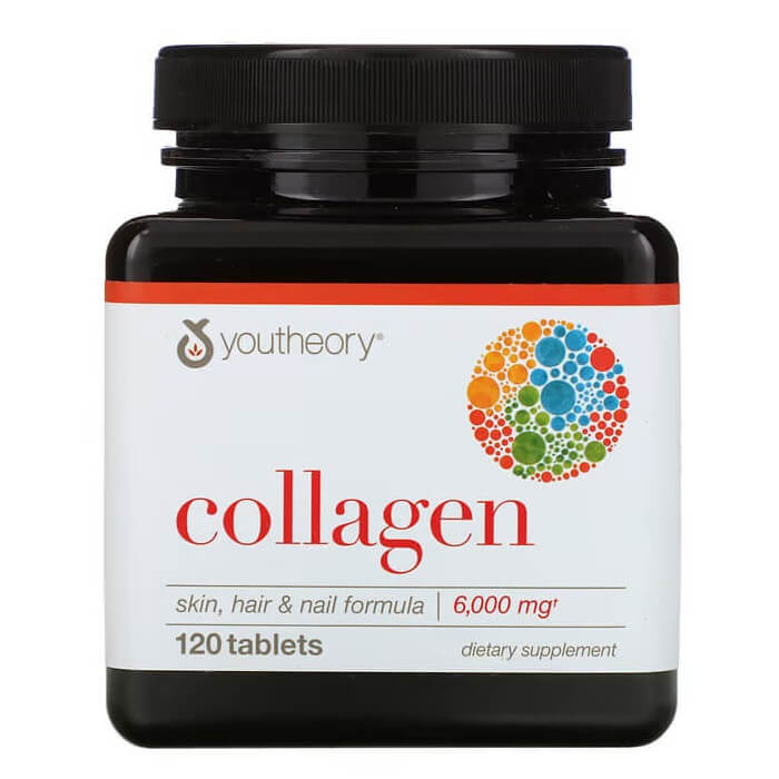 Коллаген Youtheory 1000 мг, 120 таблеток коллаген и кератин для волос youtheory 120 таблеток
