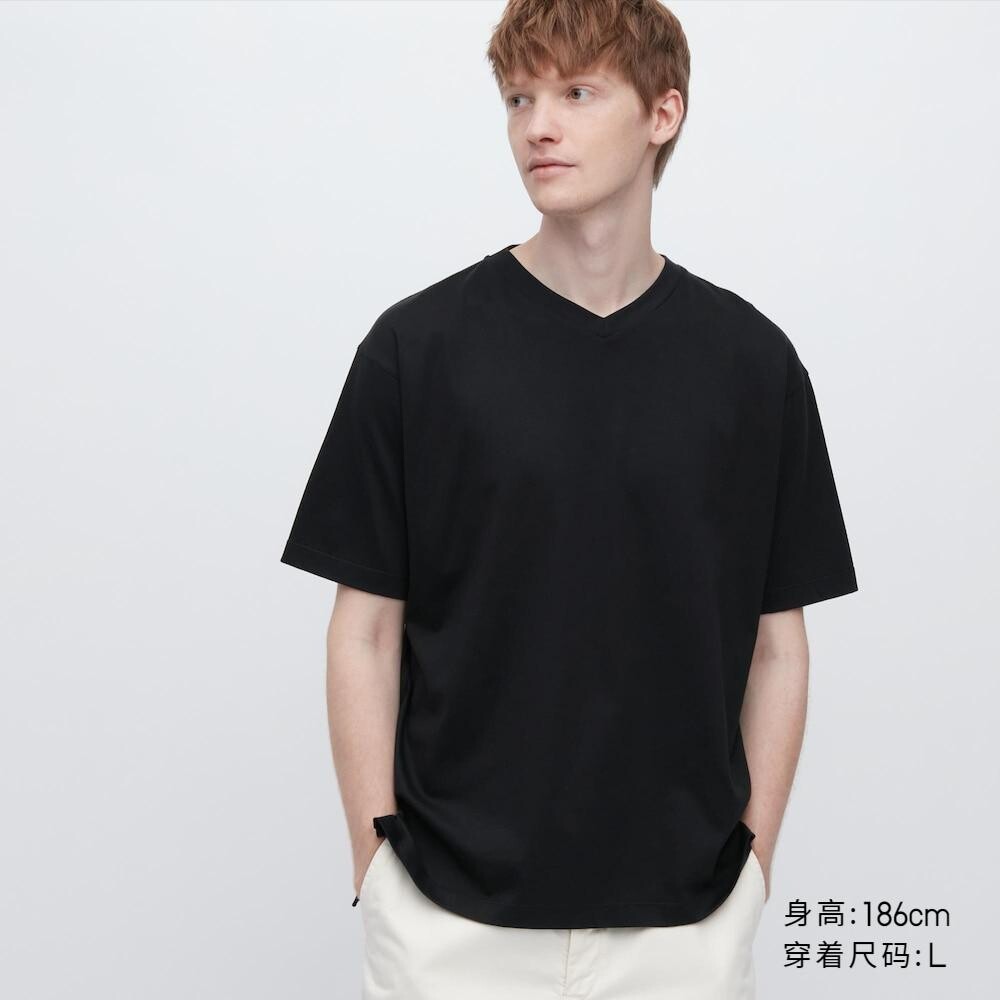 

Футболка хлопковая унисекс Uniqlo, черный