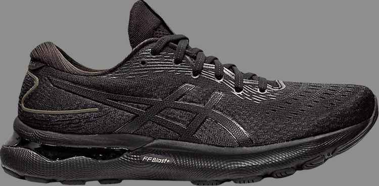 Кроссовки gel nimbus 24 2e wide 'triple black' Asics, черный - фото