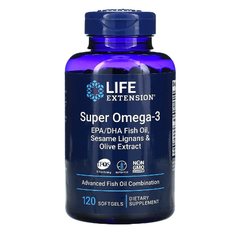 супер омега 3 120 мягких таблеток life extension Супер Омега-3 120 мягких таблеток Life Extension