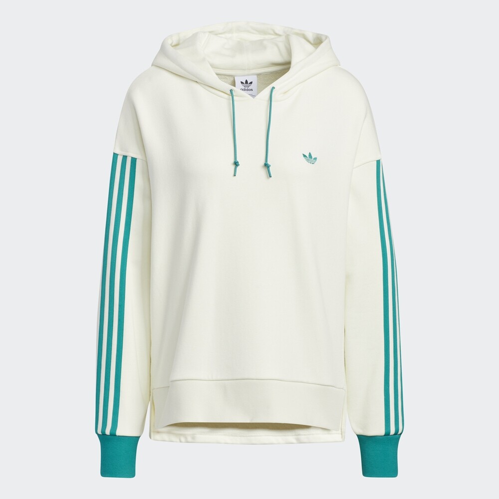 

Худи Adidas Originals TRF, кремово-белый/зеленый