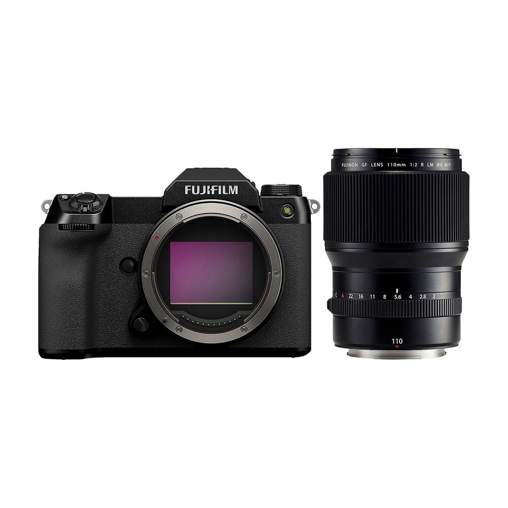 

Фотоаппарат Fujifilm GFX 50S II Body + GF 110mm f/2 R LM WR, черный