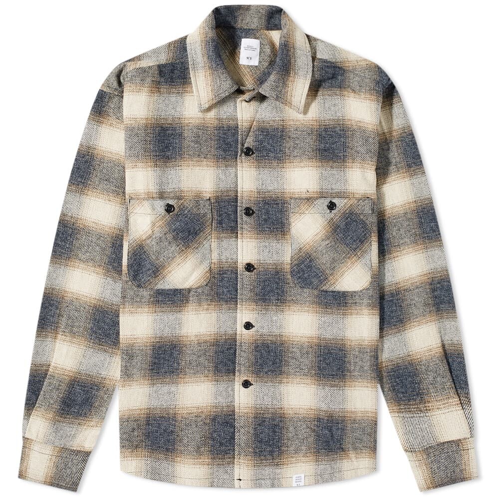 

Рубашка Bedwin & The Heartbreakers Ombre Check Open Collar Shirt