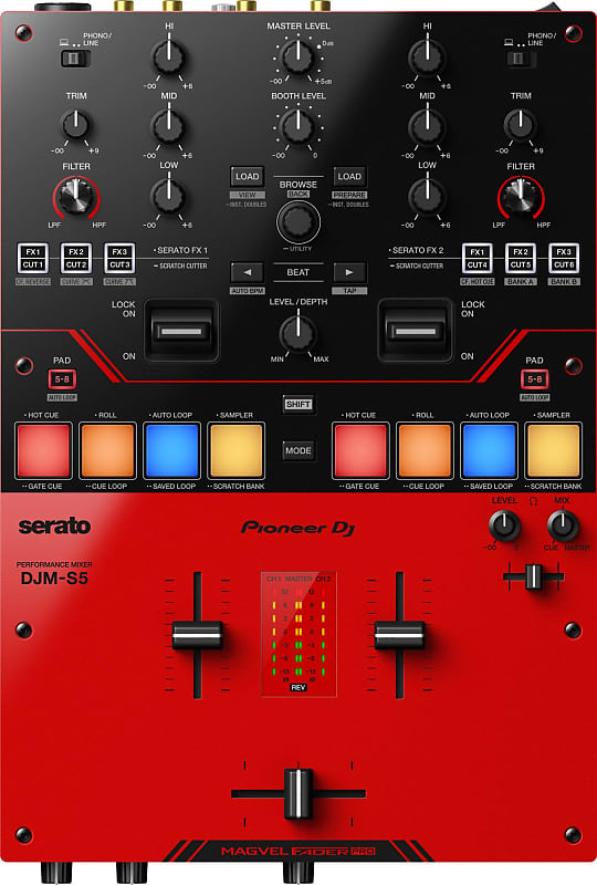 Pioneer DJ DJM-S5 2-канальный микшер для Serato DJ