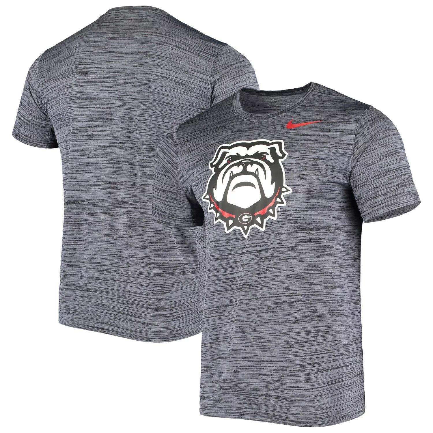 

Мужская черная футболка Nike Georgia Bulldogs с логотипом Velocity Legend Performance, Черный