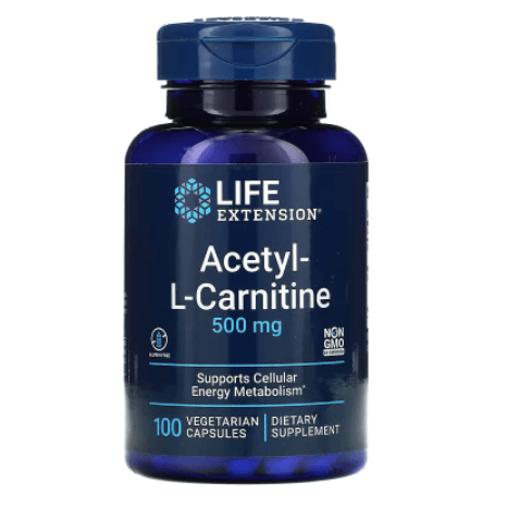 Ацетил-L-Карнитин 500 мг 100 капсул Life Extension