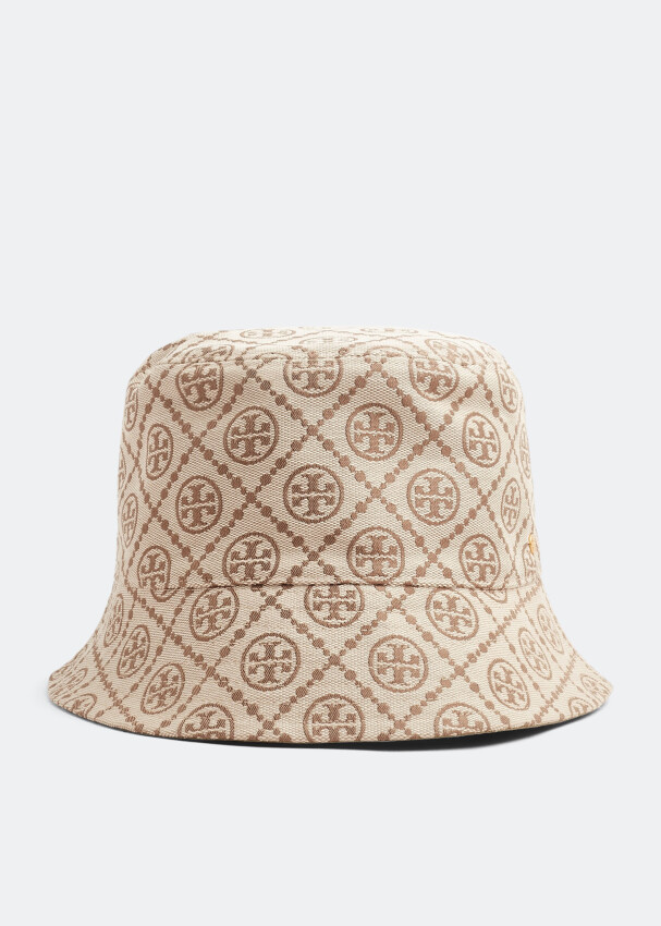 

Шляпа TORY BURCH T Monogram bucket hat, бежевый