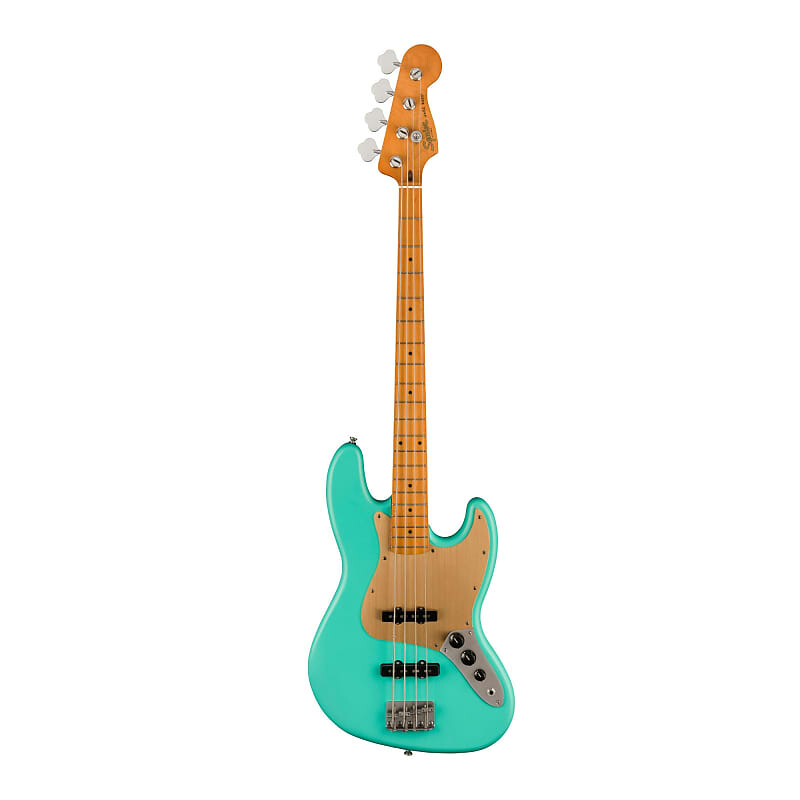 

4-струнная джазовая бас-гитара Fender Squire 40th Anniversary (Satin Seafoam Green) Fender 40th Anniversary 4-String Jazz Bass Guitar (Satin Seafoam Green Bass)