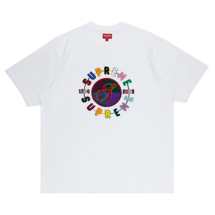 

Футболка Supreme Chenille Crest Short-Sleeve Top 'White', белый