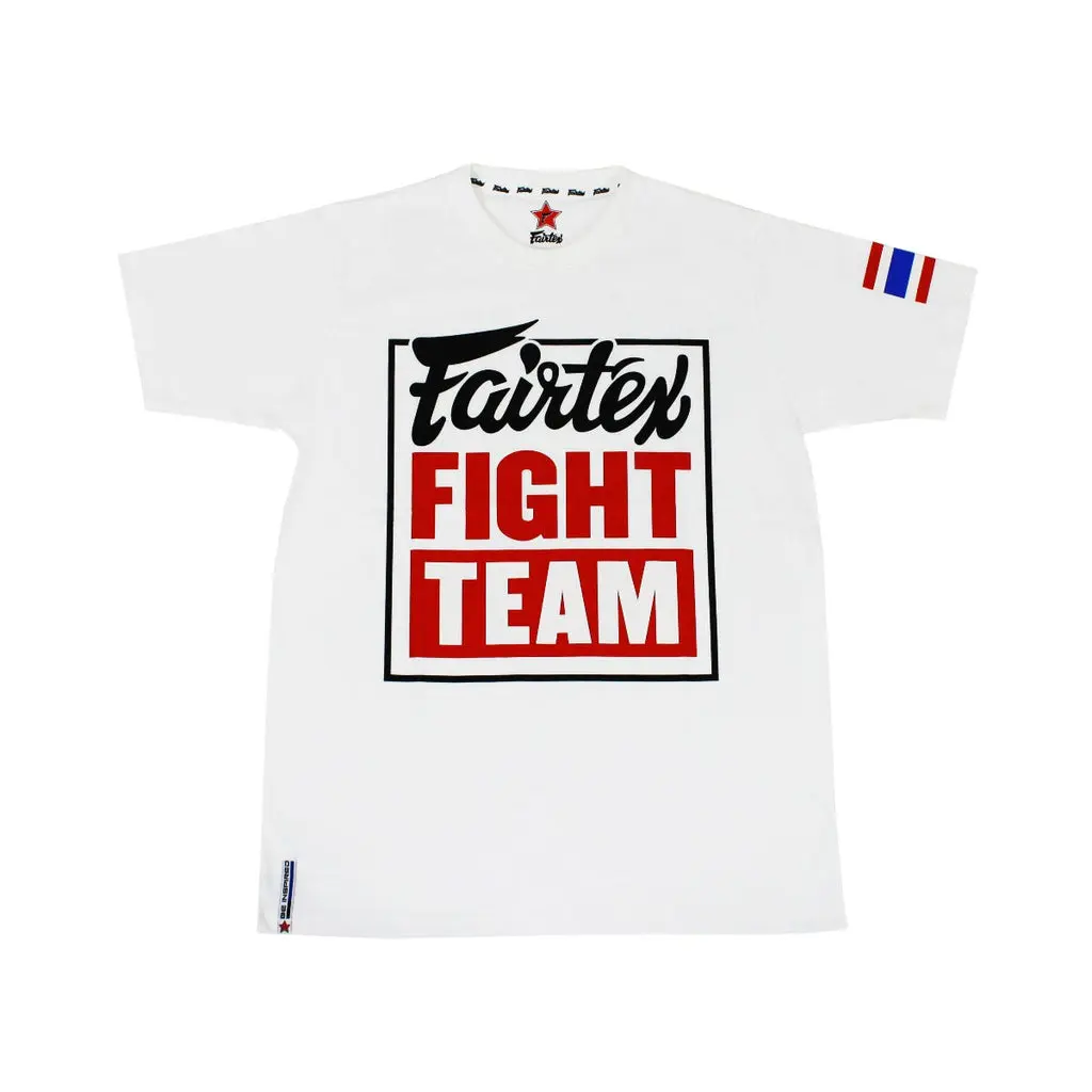

Спортивная футболка Fairtex "Fairtex Fight Team", размер XL, белый/красный