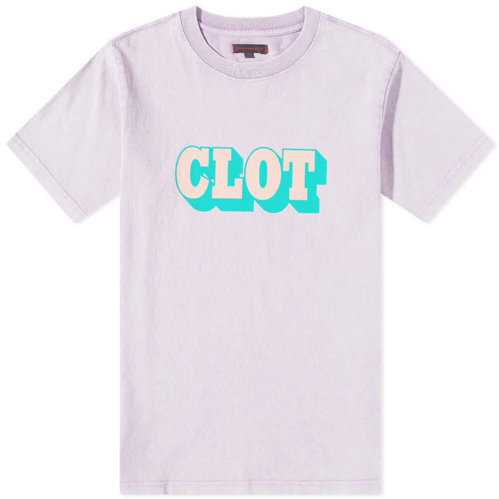 

Футболка CLOT Acid Wash Logo Tee, Серый