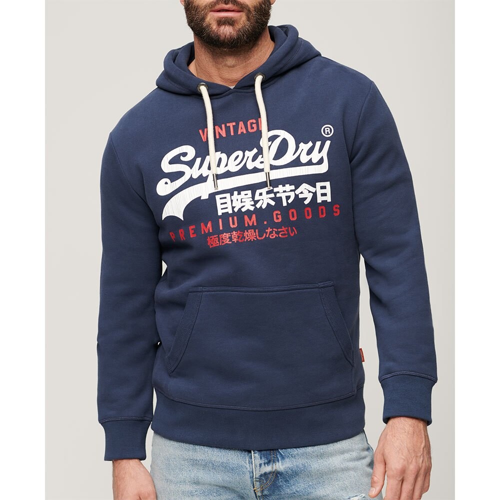 

Худи Superdry Vintage Logo Duo, синий