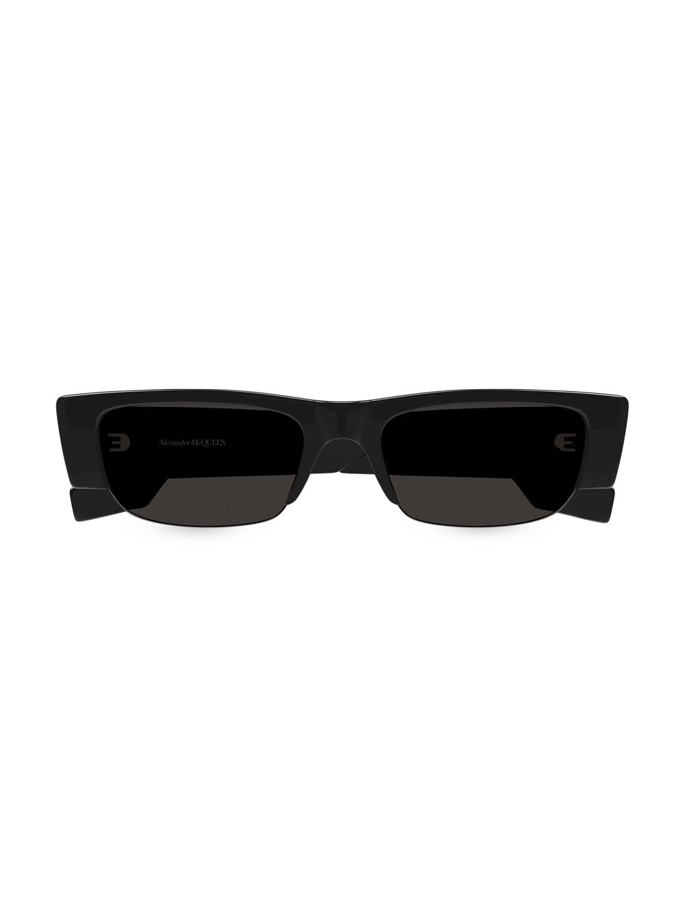 

Прямоугольные солнцезащитные очки Mcqueen Graffiti 54MM Alexander McQueen, черный