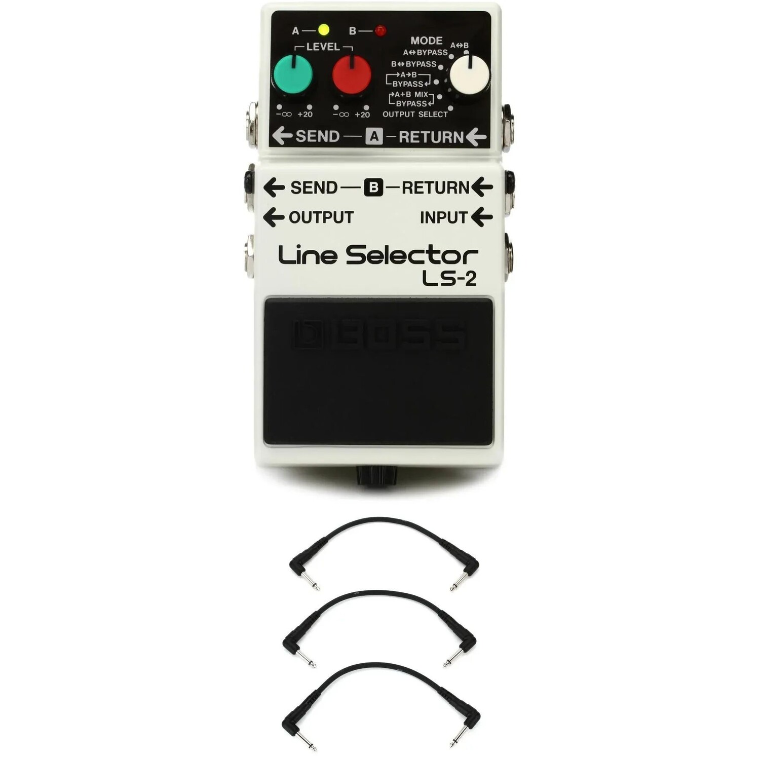 

Педаль выбора линии Boss LS-2 с 3 соединительными кабелями