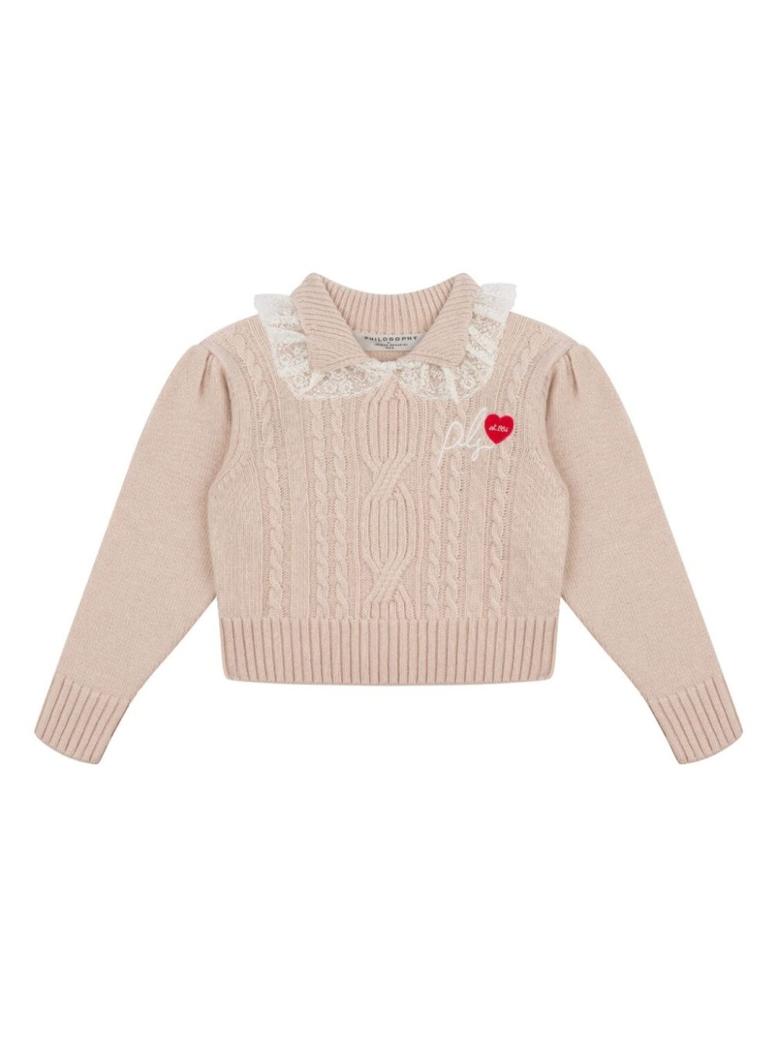 

Philosophy Di Lorenzo Serafini Kids толстовка с вышитым логотипом, розовый
