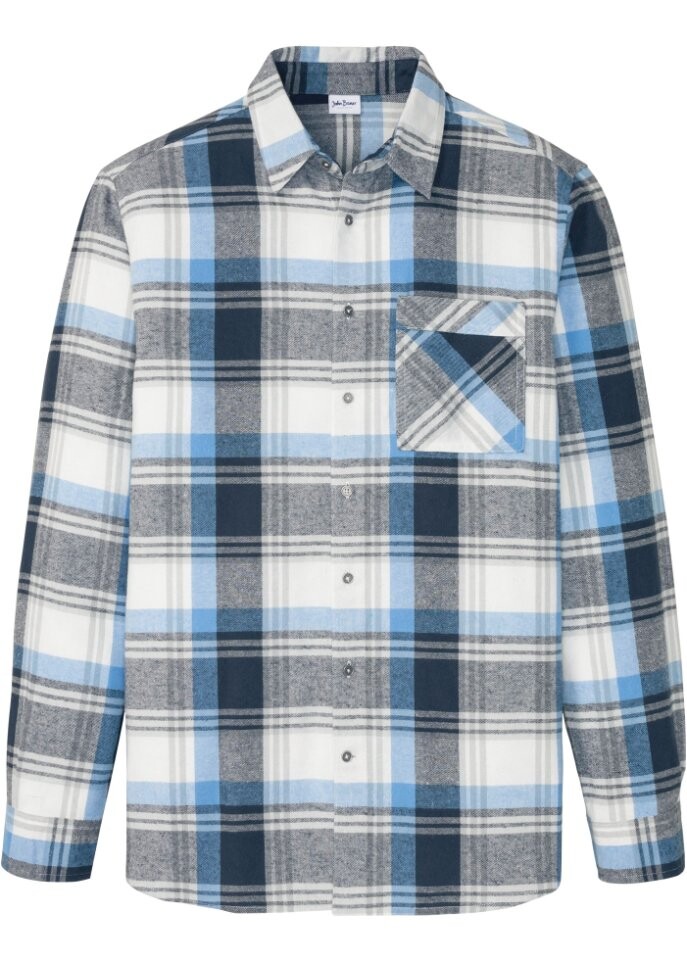 

Фланелевая рубашка с длинными рукавами John Baner Jeanswear, синий