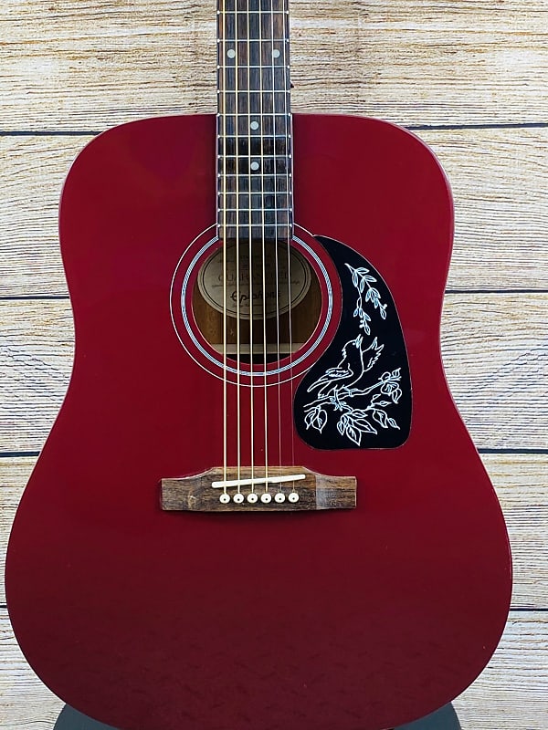 цена Акустическая гитара Epiphone Starling — цвет красного вина