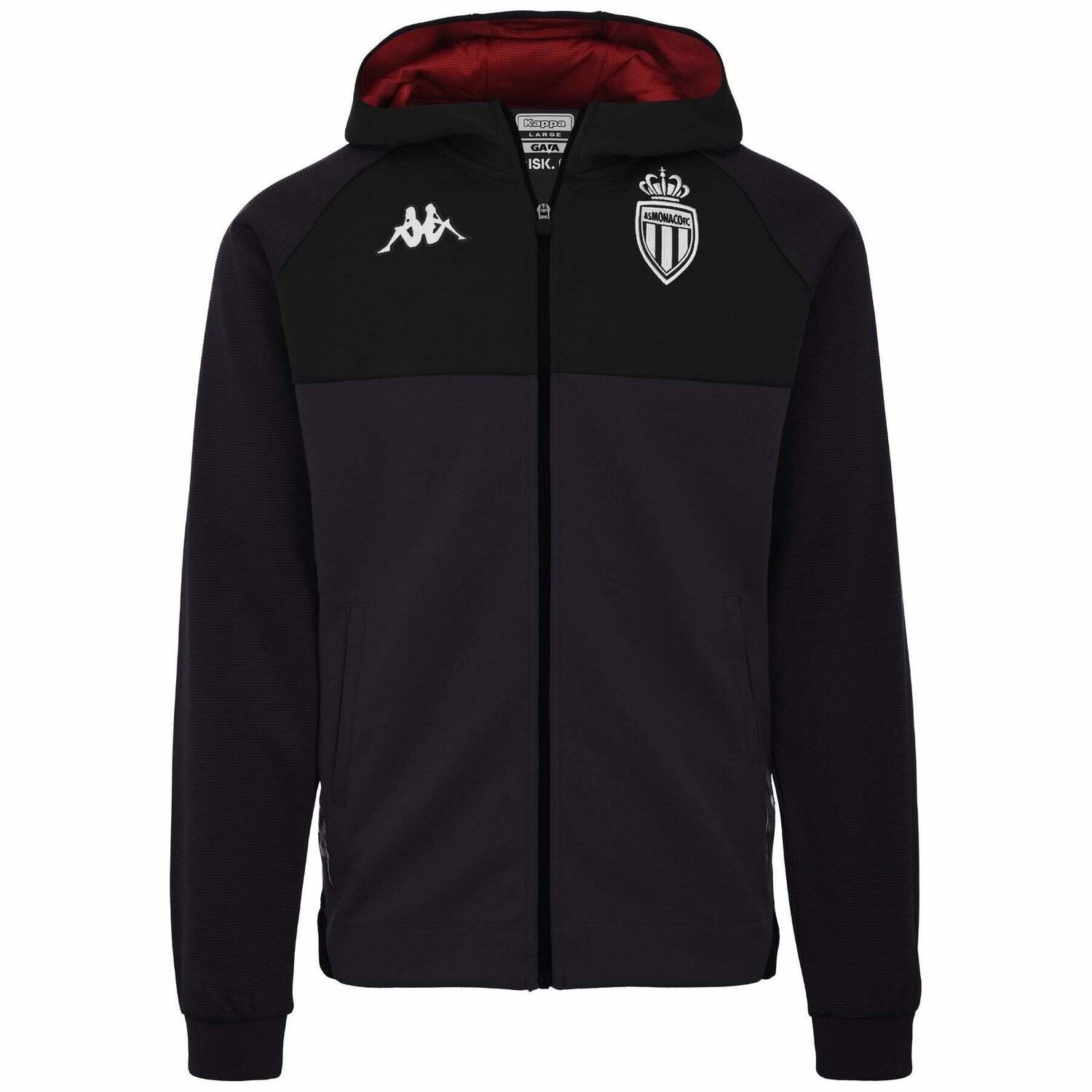 

Детская куртка с капюшоном AS Monaco 2022/23 KAPPA, черный