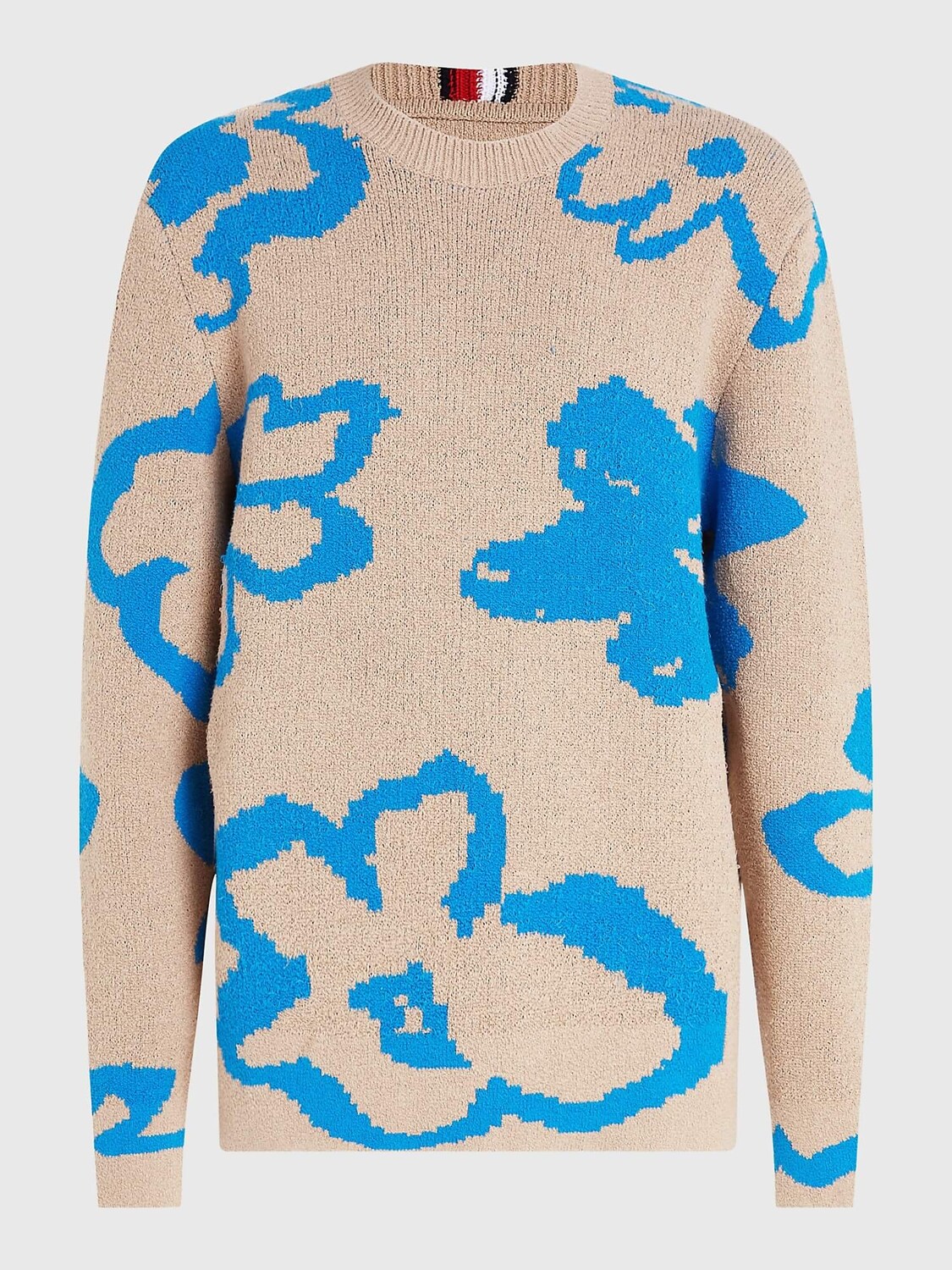 

Свитер Tommy Hilfiger Floral Crewneck, голубой, хаки