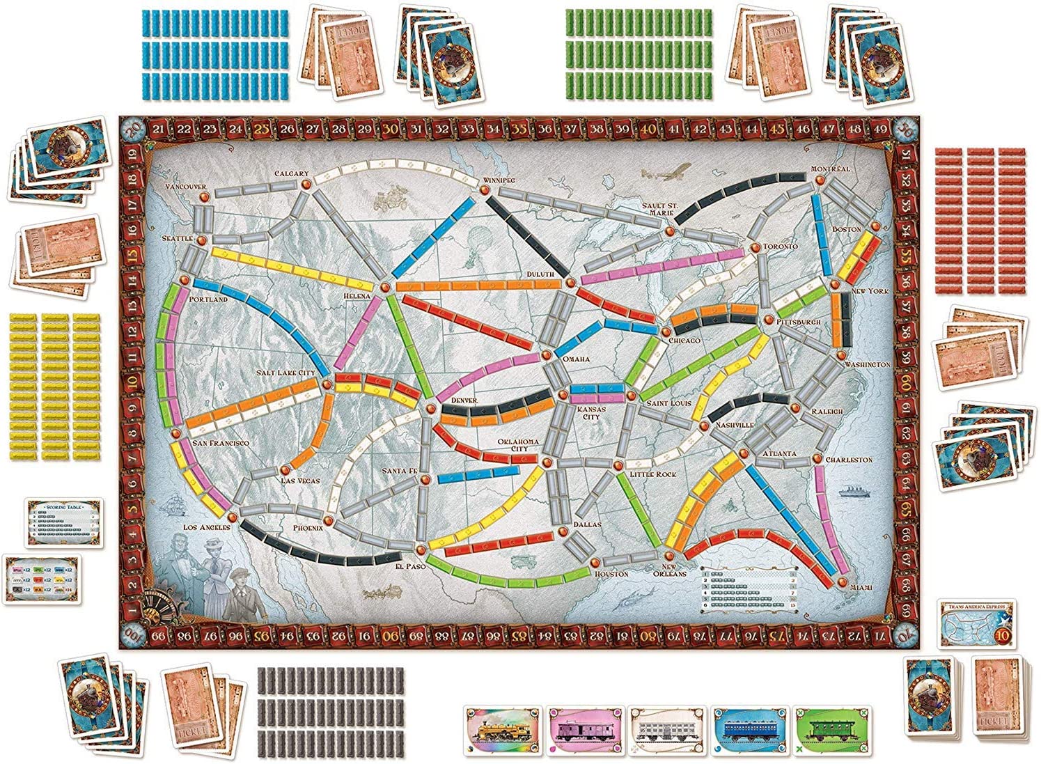 Настольная игра Days of Wonder: Ticket to Ride – заказать по выгодной цене  из-за рубежа в «CDEK.Shopping»