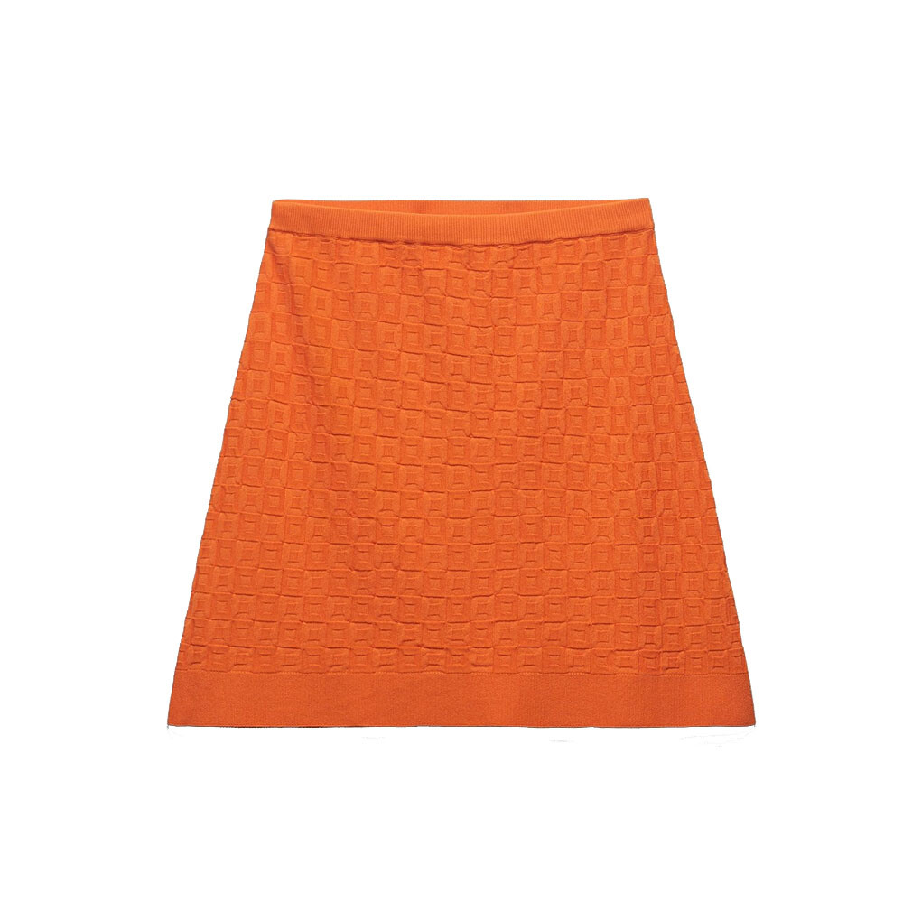 

Юбка Zara Textured Knit, оранжевый