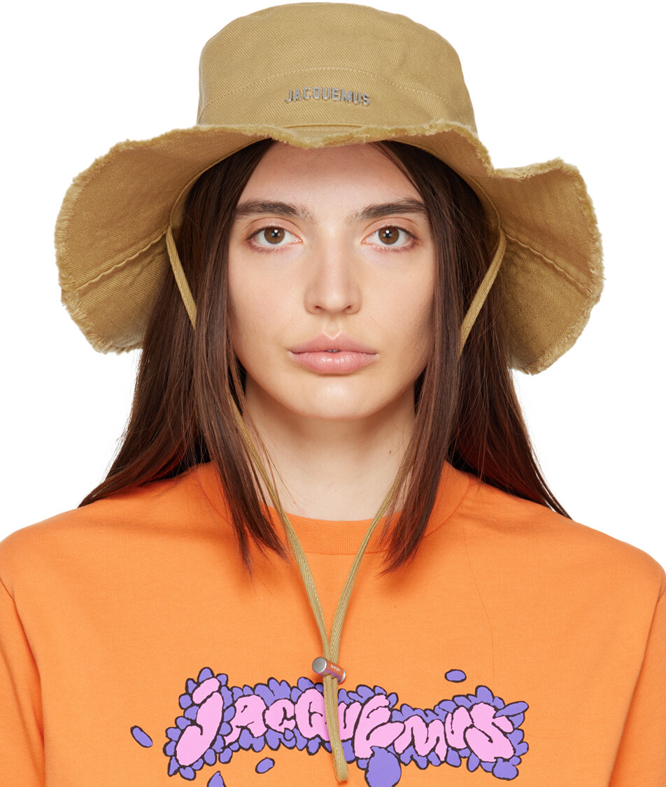 

Бежевая пляжная шляпа 'Le Bob Artichaut' Jacquemus