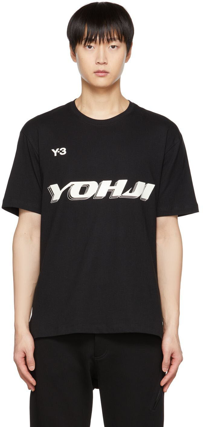 

Черная бондовая футболка Y-3