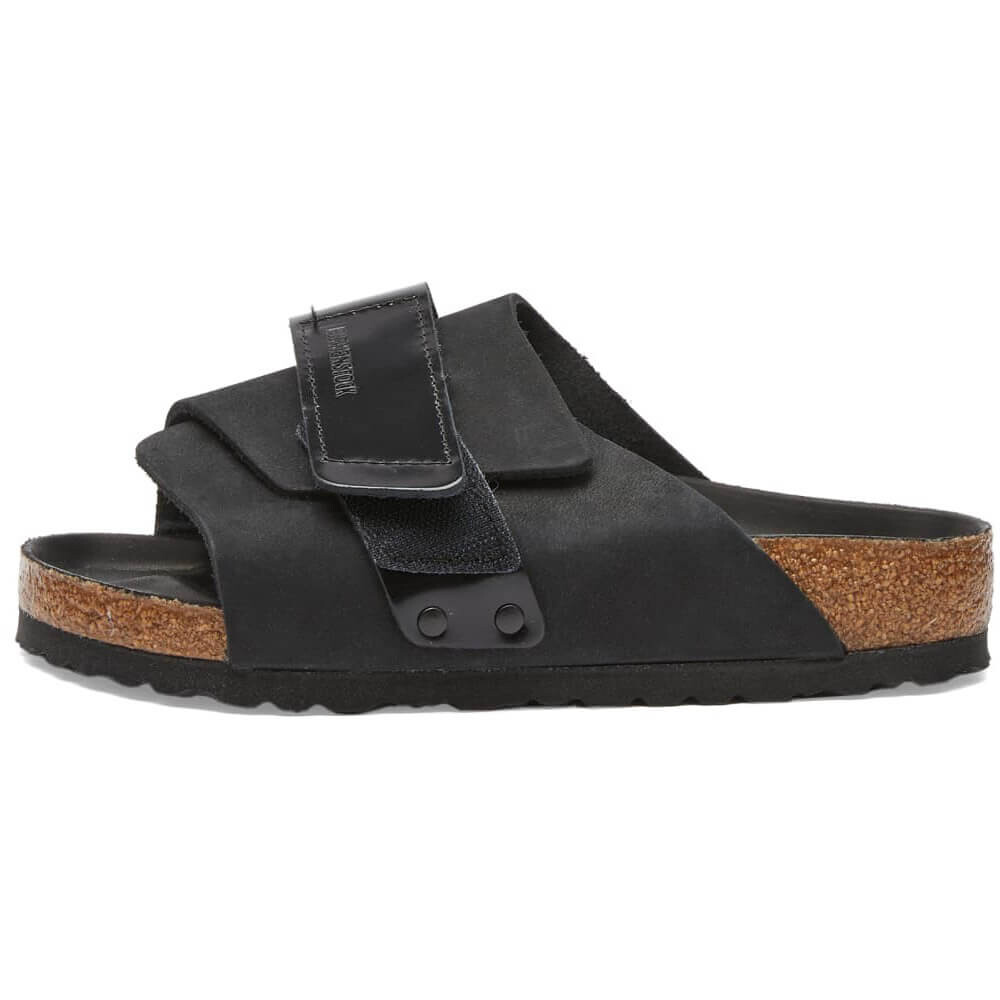 Шлепанцы Birkenstock Kyoto Nubuck & High Shine, черный